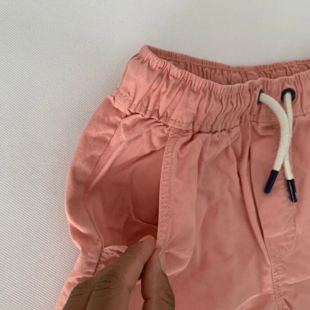Tommy Bahama Shorts Boys Small 5/6 Pink Drawstring Stretch Waist Pockets Pull On - Picture 4 of 9